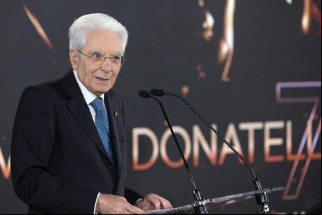 Mattarella recebeu Prêmio Especial David di Donatello pelos 70 anos de existência do reconhecimento