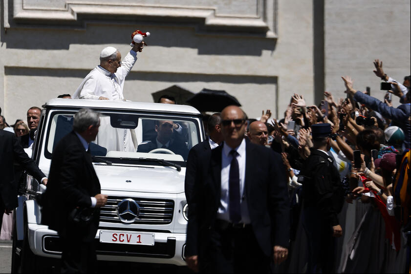 Papa durante audiência no Vaticano