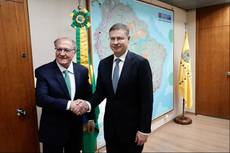 Alckmin recebe Dombrovskis em Brasília © ANSA/MDIC