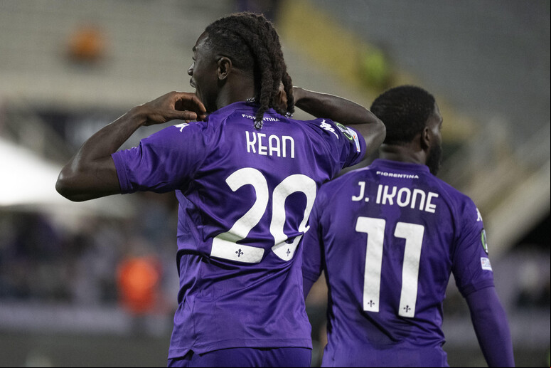 Yacine Adli e Moise Kean marcaram os gols da Fiorentina contra o The New Saints - TODOS OS DIREITOS RESERVADOS