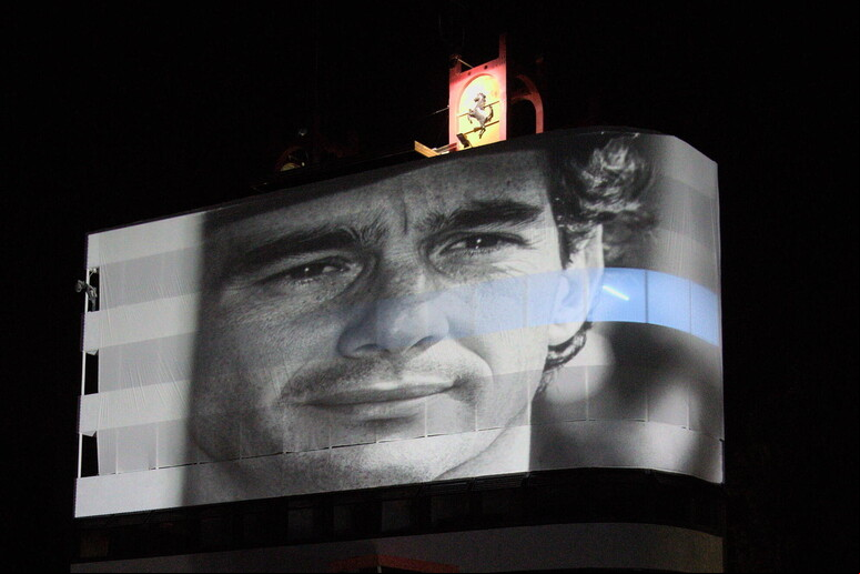 Autódromo de Interlagos, em São Paulo, celebrou o legado do ex-piloto Ayrton Senna © ANSA/EPA