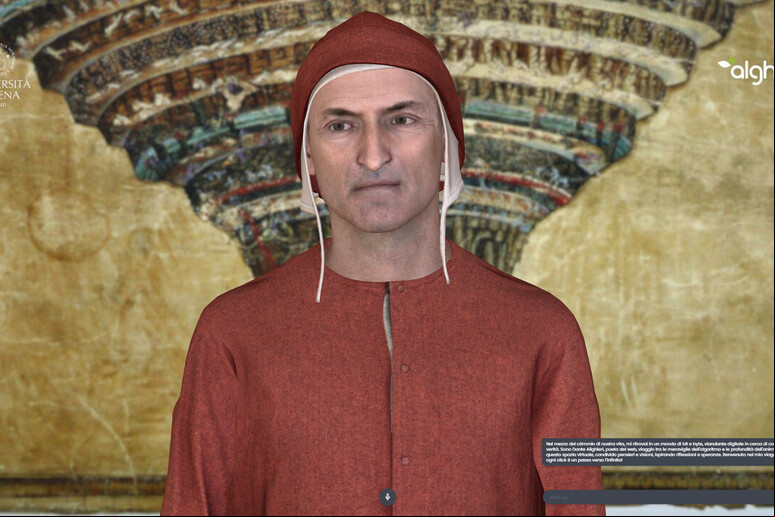 Avatar "Digital Dante" emula modo de falar do poeta (Foto: QuestIT) - TODOS OS DIREITOS RESERVADOS