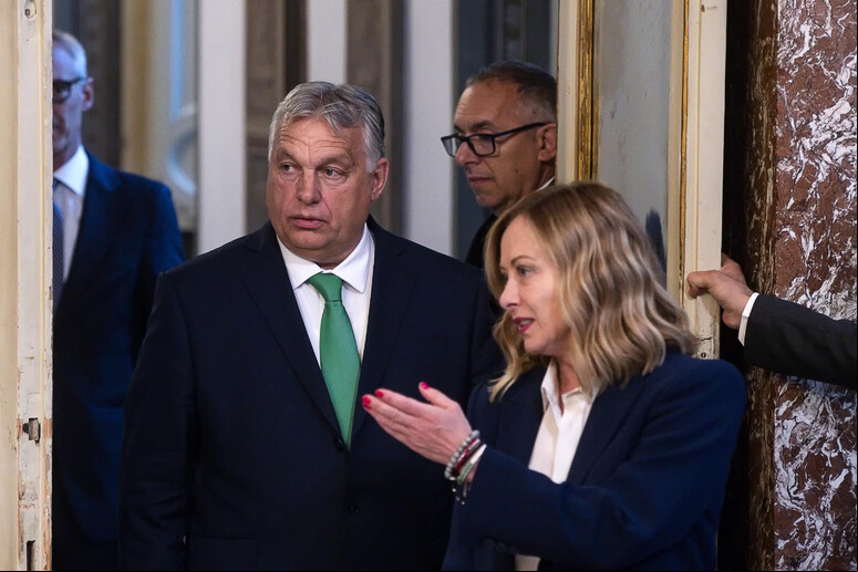 Meloni e Orbán se reuniram em Roma - TODOS OS DIREITOS RESERVADOS