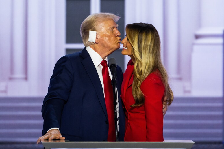 Donald e Melania Trump durante convenção do Partido Republicano - TODOS OS DIREITOS RESERVADOS