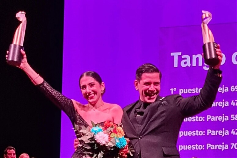Casal venceu competição em Buenos Aires © ANSA/Foto: Reprodução/Redes Sociais