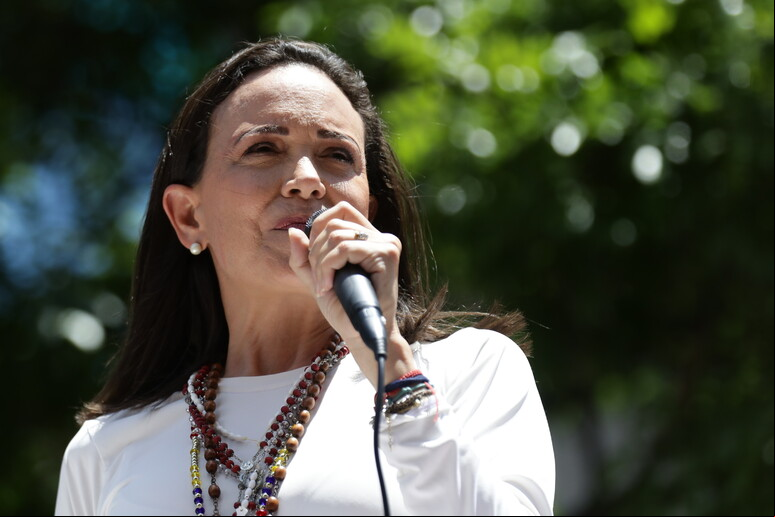 A líder da oposição na Venezuela, María Corina Machado - TODOS OS DIREITOS RESERVADOS