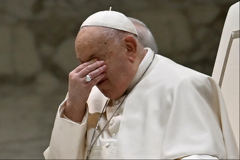 Papa Francisco tem sofrido com bronquite nas últimas semanas © ANSA/AFP