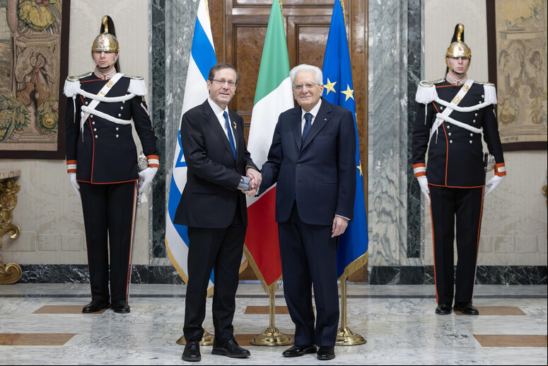 Mattarella recebe Herzog no Palácio do Quirinale - TODOS OS DIREITOS RESERVADOS