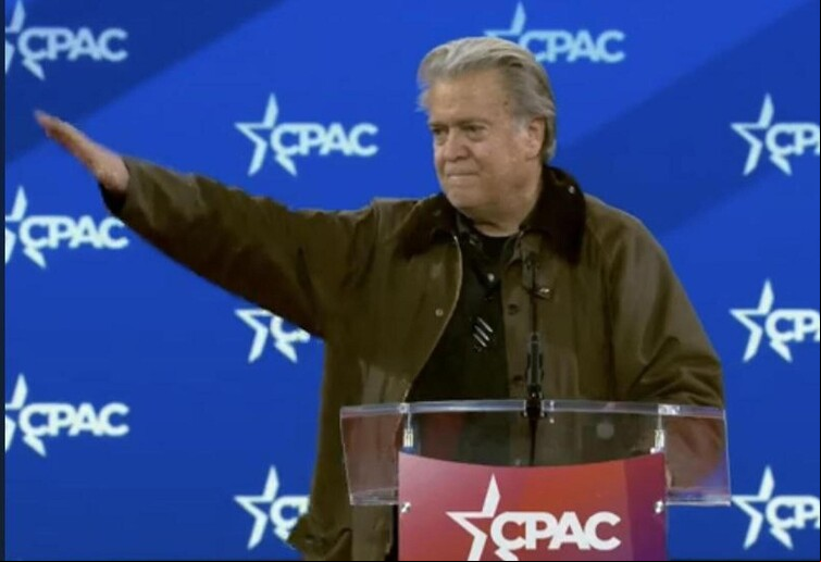 Bannon imitou gesto feito por Musk - TODOS OS DIREITOS RESERVADOS