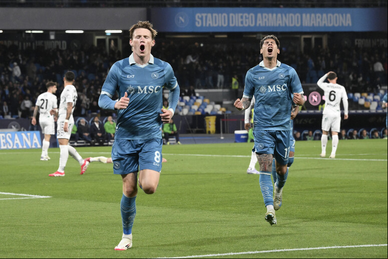 McTominay e Lukaku marcaram os gols da vitória do Napoli sobre o Empoli - TODOS OS DIREITOS RESERVADOS