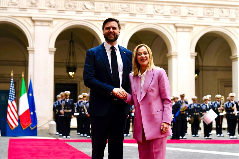 Giorgia Meloni recebe J.D. Vance em Roma - TODOS OS DIREITOS RESERVADOS