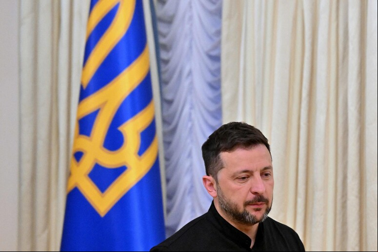 Reação de Zelensky aconteceu após ataques massivos da Rússia contra diversas áreas da Ucrânia © ANSA/AFP