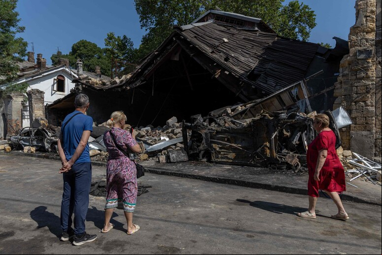 Bombardeio russo atingiu Kiev e Odessa na última noite © ANSA/AFP